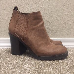 brown ankle boots
